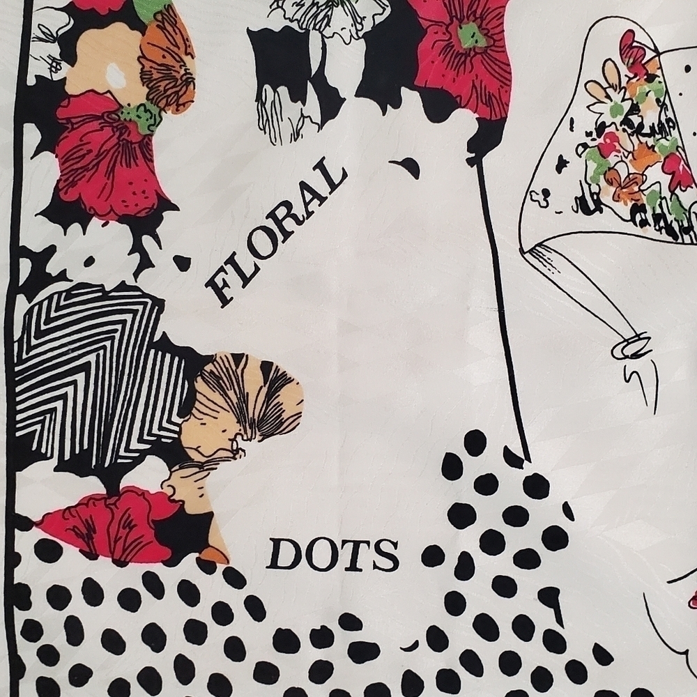 Diane Freis Vintage 1988 10th Anniversary Scarf - Picture 4 of 8